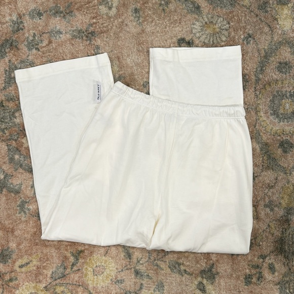 New old navy Extra High-Waisted so comfy wide leg sweatpants sea salt large L - Picture 6 of 7